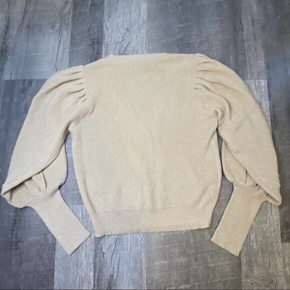 NWT Forever 21 Glitter Knit Balloon Sleeve Sweater - Picture 11 of 12